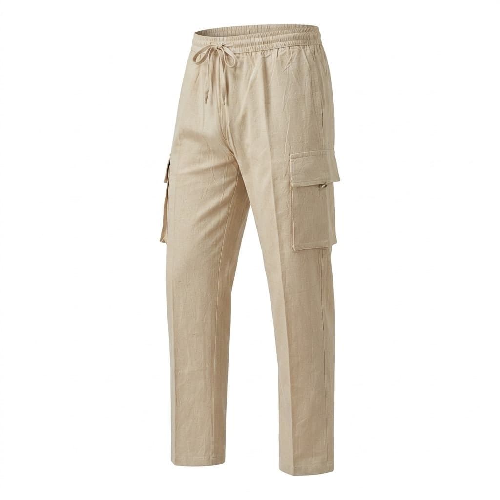 Hemp-Cotton Cargo Pants — Natural
