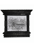 Hand-Carved Wooden Photo Frame