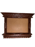 Hand-Carved Wooden Photo Frame