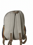 Three Moon Print Hemp Backpack