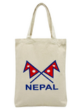 Nepal  Printed Tote Bag