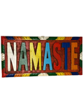 NAMASTE Door Hanging Welcome Sign