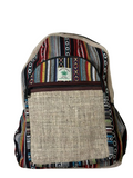 Nepali Handmade Multicolor Hemp Unisex Backpack